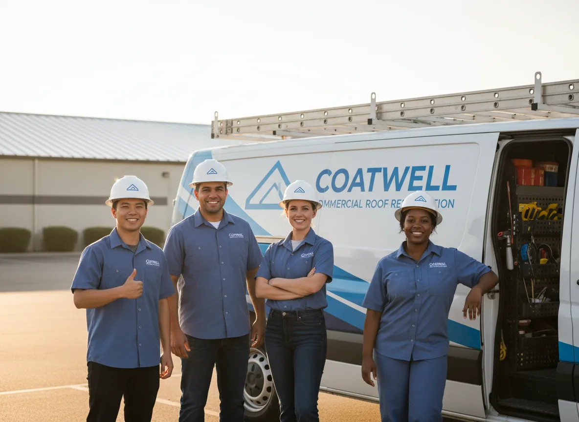Commercial roof coating company in Shirley, MA